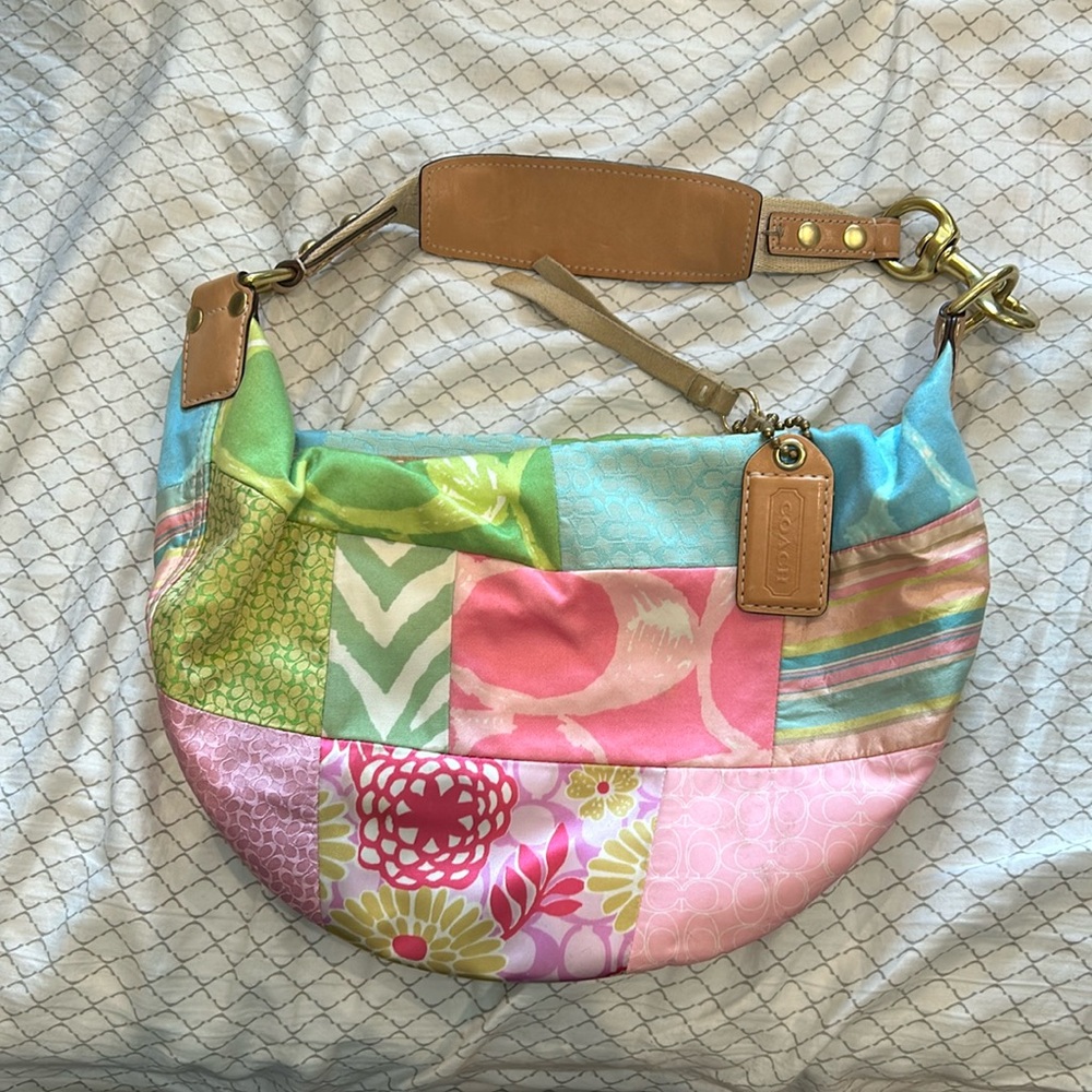 Y2K vintage coach shoulder bag nylon